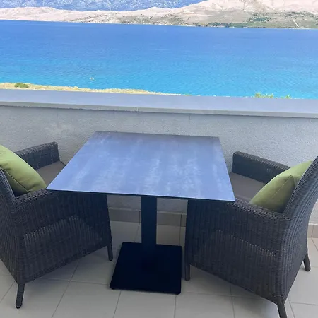 Apartma Pag Blue Ocean 1 With Sea View
